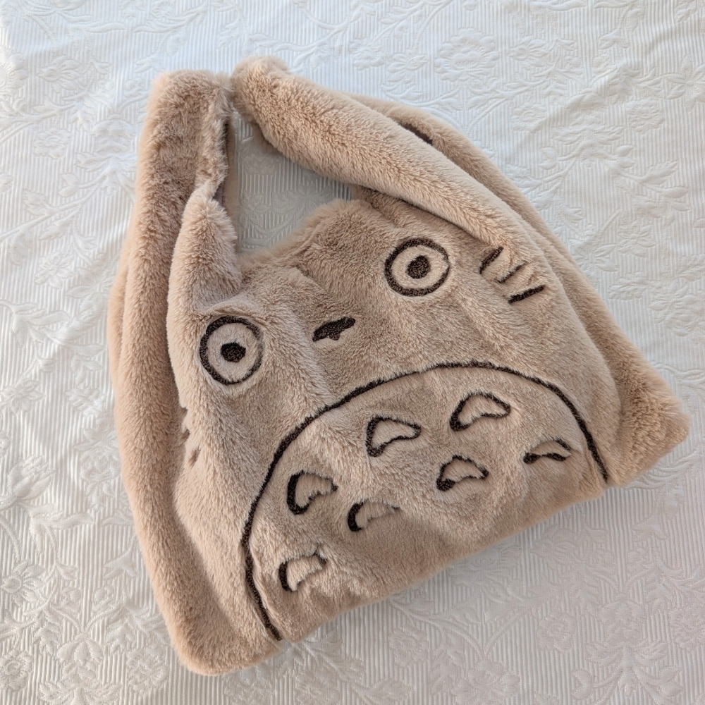 Studio Ghibli Totoro Fuzzy Tote Bag Authentic